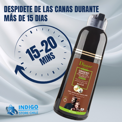 SHAMPOO COLORANTE TINTE CUBRE CANAS