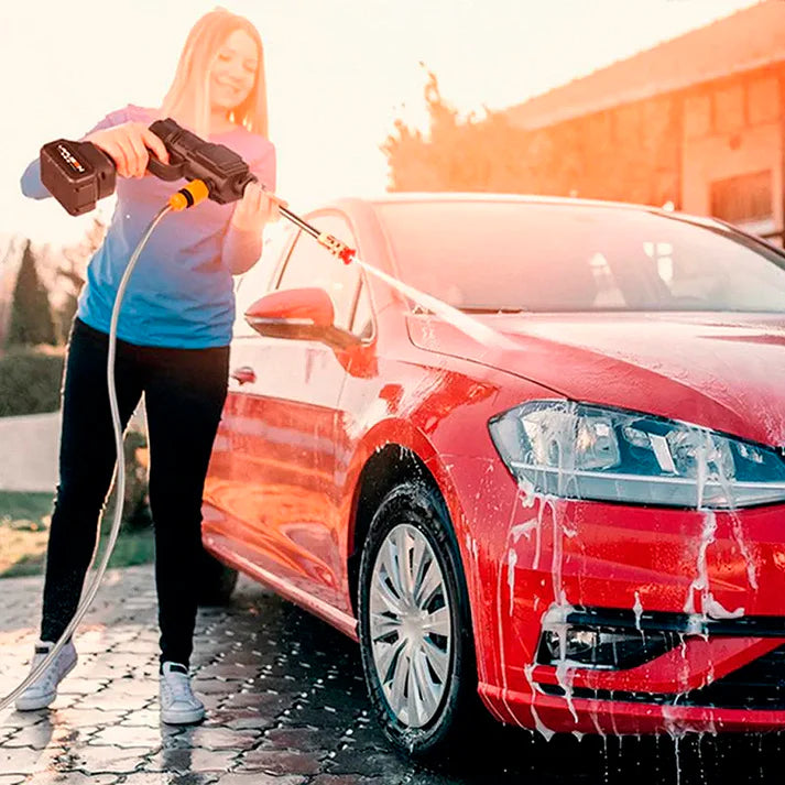 🔥HIDROLAVADORA PORTATIL CON 2 BATERIAS 98V⚡+CARGADOR MALETA Y ACCESORIOS