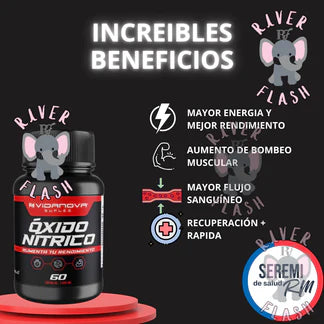 ⚡💥 ÓXIDO NÍTRICO – Salud Vascular y Potencia Física en Cada Cápsula 💪